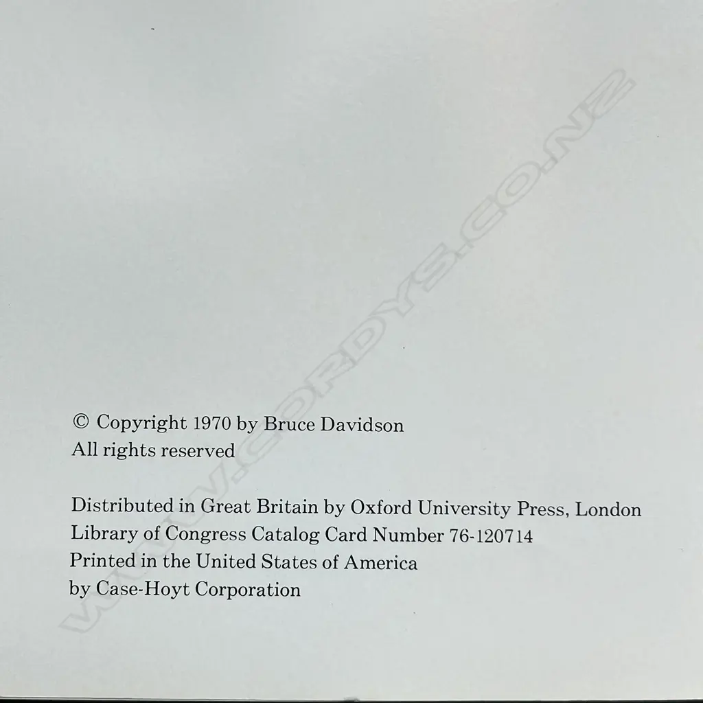 BRUCE DAVIDSON: EAST 100TH STREET Image 1++